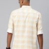 Majestic Man Men Comfort Slim Fit Pure Cotton Checked Casual Shirt (Medium,Lemon) - Image 5