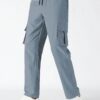 TAGDO Men's Straight Casual Pants (Cargo-2030-Silver-30_Silver - Image 3