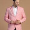 TAHVO Men's Blazer Regular Fit Linen Blend – Single Breasted Blazer for Men, Side Vents - Ideal for All Purpose Causal, Formal, Festival, Party and Wedding, Pink, Size-M - Image 8