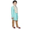 SG YUVRAJ Kids Indo Western Sherwani Set For Boys (UP-G-166-SKYBLUE-6) - Image 3