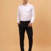 RED CIRCLE Premium Satin Shirts for Men Stylish Regular Fit Full Sleeves Party Prom Wedding Casual Formal Top White - Image 5