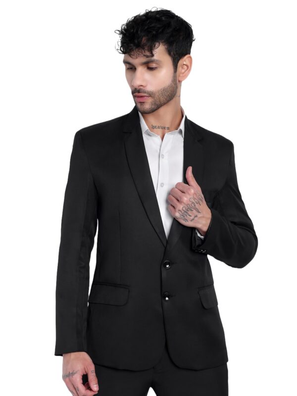 YSYB Dezines Men's Blazer: Versatile Blazer for Men Ideal for All Purpose Causal, Formal, Festival, Party and Wedding. (in, Numeric, 36, Regular, Black)