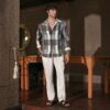 Campus Sutra Men's Multicolour Woven-Block Oversized Shirt for Casual Wear | Spread Collar | Long Sleeve | Button Closure | Oversized Shirt Crafted with Comfort Fit for Everyday Wear - Image 4
