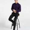 Van Heusen V Dot Men's Slim Fit Shirt (VDSFESLF506202_Teal 42) - Image 6