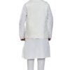 BE ACTIVE Men's Linen Blend Nehru Jacket With Mandarin Collar || Ethnic Koti For Men || Men Koti Formal|| Men Koti Wedding (RFKT0001-16 (WHITE)-XL) - Image 5