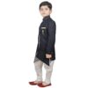 SG YUVRAJ Kid's Polyester Solid Indo Western Sherwani Set For Boys (UP-G-170-NAVY-9), 9-10 Years - Image 5