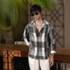 Campus Sutra Men's Multicolour Woven-Block Oversized Shirt for Casual Wear | Spread Collar | Long Sleeve | Button Closure | Oversized Shirt Crafted with Comfort Fit for Everyday Wear - Image 7