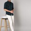 Dennis Lingo Men's Striped T-Green Slim Fit Cotton Casual Shirt (AZ731_T-Green_M) - Image 3