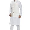 BE ACTIVE Men's Linen Blend Nehru Jacket With Mandarin Collar || Ethnic Koti For Men || Men Koti Formal|| Men Koti Wedding (RFKT0001-16 (WHITE)-XL) - Image 7