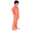 BRIGATTES Pyjama Set for Girls/Night Suit for Girls/Nightwear/Sleepwear/Loungewear for Girls(Pack of 1) Orange - Image 5