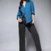 HIGH STAR Women's Cotton Oversized Fit Shirt (HSWSHW23509_BL_Blue, Small - Image 7