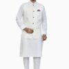 BE ACTIVE Men's Linen Blend Nehru Jacket With Mandarin Collar || Ethnic Koti For Men || Men Koti Formal|| Men Koti Wedding (RFKT0001-16 (WHITE)-XL) - Image 6