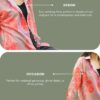 GRECIILOOKS Shirt for Women | Printed Casual Crop Top | Long Sleeve Stylish Collared |Korean Oversized Button-Down |Causal |Formal | Trendy (in, Alpha, M, Orange) - Image 4