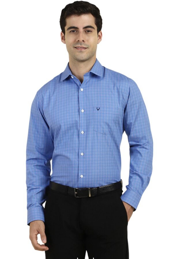 Allen Solly Men's Slim Fit Shirt (ASSFQSPPN51440_Blue