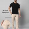 Vogaan Luxury Stretchable Casual Pants for Men | Stylish Slim Fit Men's Wear Trousers for Office | Mens Fashion | Modern Mens Trouser (Beige_32) - Image 9