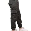 Men's Ribstop Weaving Non-Stretchable Fabric Multiple Pockets Casual Tactical Cargo Pant (Grey-28) - Image 5