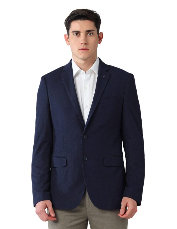 Arrow Men's Slim Blazer (ARAJBZ5006_Navy