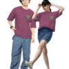 Twinny Zone Couple T-Shirts Cotton | Oversized Tshirt for Men Women Love (Set of 2 | Regular Fit | OSHSOnion_ExploreW3) - Image 5