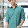 Urbano Fashion Men's Turquoise Cotton Full Sleeve Regular Fit Textured Shirt with Spread Collar (shirtsmocregfs-06-turq-s) - Image 7