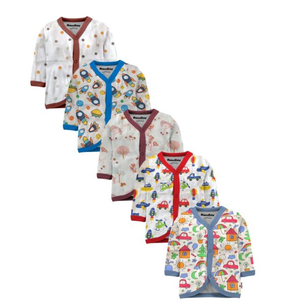 Tinchuk Cotton Printed Unisex-Baby T-Shirt Assorted Prints - Multipack (Multicolor_3 Months-6 Months)