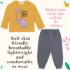 Toddylon New Born Baby Clothes Kids Dress | T-Shirt & Pant | Clothing Sets | T-Shirts and Pyjama Set | Gift Combo | Cotton | Unisex (Yellow & Grey, 6 Months - 12 Months) - Image 5