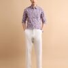 U.S. POLO ASSN. Cotton Men's Regular Fit Checks Fs Shirts (Usshtfx0057_White_S) - Image 4