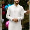 Fashion Galleria Cotton Blend Fabric Mens and Womens Kurta and Couple Kurti Dress 2 pcs Combo (White, Men - XXL/Women - L) - Image 2