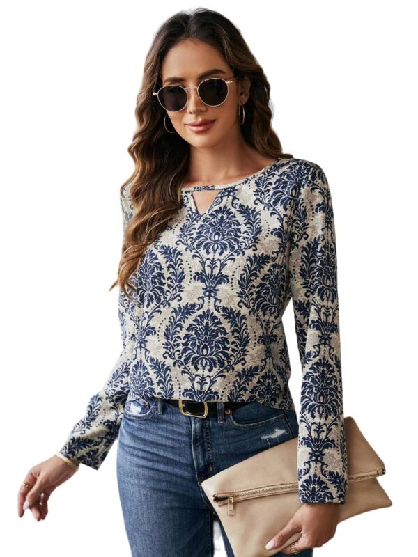 DEIDAD Women's Floral Regular Fit Cotton Printed top_Multicolour