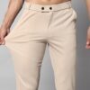 Vogaan Luxury Stretchable Casual Pants for Men | Stylish Slim Fit Men's Wear Trousers for Office | Mens Fashion | Modern Mens Trouser (Beige_32) - Image 5
