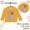 Toddylon New Born Baby Clothes Kids Dress | T-Shirt & Pant | Clothing Sets | T-Shirts and Pyjama Set | Gift Combo | Cotton | Unisex (Yellow & Grey, 6 Months - 12 Months) - Image 6