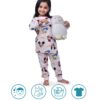 Hestia|Kids Girls Nightwear|Sleepwear|Cotton|Trouser Full Sleeves Pajama Set Tshirt|Elastic Waist|Night Dress With Pyjama Tshirts For Girls|Mickeyy Minniee Printed|Peach Color 2-4Yrs|Set 1,2 -4 Years - Image 7