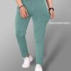 Mehrang Men's Stretchable Stretchable Formal Pant Trousers | Stylish Slim Fit Mid Rise Men's Wear Trousers For Office Or Party | Polycotton Knitted Fabric (In, Numeric, 32, English Green) - Image 3