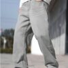 Ben Martin Grey Wide Leg Loose Baggy Jeans for Men, 32 - Image 8