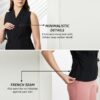 Symbol Premium Women's Polyester Regular Fit Blouse (Sbp-Ss24-Wtop-205_Black L) - Image 5