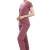 DZZO New Women's Cotton Printed Night Suit Pajama Set (Dz-Ns-2040_Red_S) - Image 4