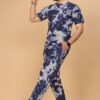 Cotton Fashion Gallaria Couple Combo Pajama Set For Woman & Mens Combo Co-Order Set& Night Suit Set Combo | Nightwear| Tracking| Pajama Set Combo (Men - X_Large/Women - L, Blue & White) - Image 4