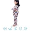 Hestia|Kids Girls Nightwear|Sleepwear|Cotton|Trouser Full Sleeves Pajama Set Tshirt|Elastic Waist|Night Dress With Pyjama Tshirts For Girls|Mickeyy Minniee Printed|Peach Color 2-4Yrs|Set 1,2 -4 Years - Image 5