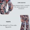 GRECIILOOKS Women's Co-Ord Set || Rayon Night Pajama Set || Night Suits for Women || Printed Nightwear Set || Loungewear || Home Wear for Women || Pajama Sets for Women (Large, Blue) - Image 5