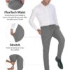 The Pant Project Luxury Pv Lycra Stretchable Grey Formal Pants For Men | Stylish Slim Fit Men's Wear Mid Rise Trousers For Office Or Party | Mens Fashion Dress Trouser Pant, 30 - Image 8