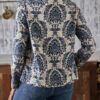 DEIDAD Women's Floral Regular Fit Cotton Printed top_Multicolour - Image 3