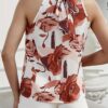 Bollyclues Women's Printed Rayon Shirt Top for Women | Western Shirt for Women Stylish Latest | Office Wear Crop Top Blouse(TO-04) - Image 3