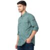Spykar Khaki Full Sleeves Shirt for Men (Size: 4XL)-MSHSS1BC039-Sage Green - Image 4