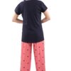 DZZO New Cotton Night Suit for Women Girls | Women's Cotton Printed Night Suit Set Pyjama Set Sleepwear Nightwear Nightdress Loungewear (XXX-Large) Navy Blue - Image 5
