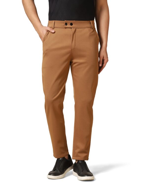 TOPLOT Men's Regular Casual Pants (Men-Pant-5181-Brown-34)