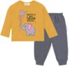 Toddylon New Born Baby Clothes Kids Dress | T-Shirt & Pant | Clothing Sets | T-Shirts and Pyjama Set | Gift Combo | Cotton | Unisex (Yellow & Grey, 6 Months - 12 Months) - Image 9