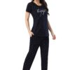 DZZO Cotton Night Suit for Women Girls | Women's Printed Cotton Night Suit Set Pyjama Set Sleepwear Nightwear Nightdress Loungewear (XXX-Large, Navy Blue) - Image 4