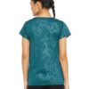 Clovia Women's Polyester Activewear Short Sleeve Sports T-Shirt (AT0124G08_Blue_XL) - Image 3