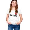 Hangout Hub HH-P103 Prewedding Photoshoot Couple T Shirts for Couples | Printed Groom Bride (White;Men S, Women L) T-Shirt for Men's & Women's | Cotton | Regular Fit (Pack of 2) - Image 6