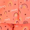 BRIGATTES Pyjama Set for Girls/Night Suit for Girls/Nightwear/Sleepwear/Loungewear for Girls(Pack of 1) Orange - Image 2