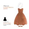 Hopscotch Girls Sequin Embellished Maxi Gown In Blue Color For Ages 2-3 Years - Image 2